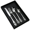 thumbnail image 1 of Coofit Stainless Steel Flatware Set: 4PCS Serving Spoon Fork Cutter Tableware Cutlery, 1 of 10