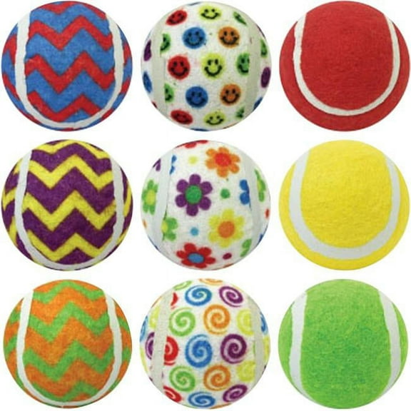 2.5 in. Ruff Enuff Tennis Balls, Assorted Color