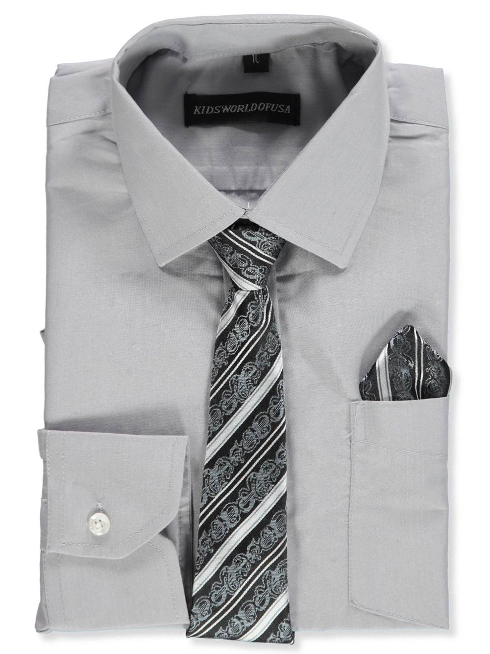 walmart boys white dress shirt