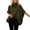 Green, variant on Essentials Women's Sweater Elegant Turtleneck Half Sleeve Shawl Solid Knitted Cape 2025 Fall Outfits Brown