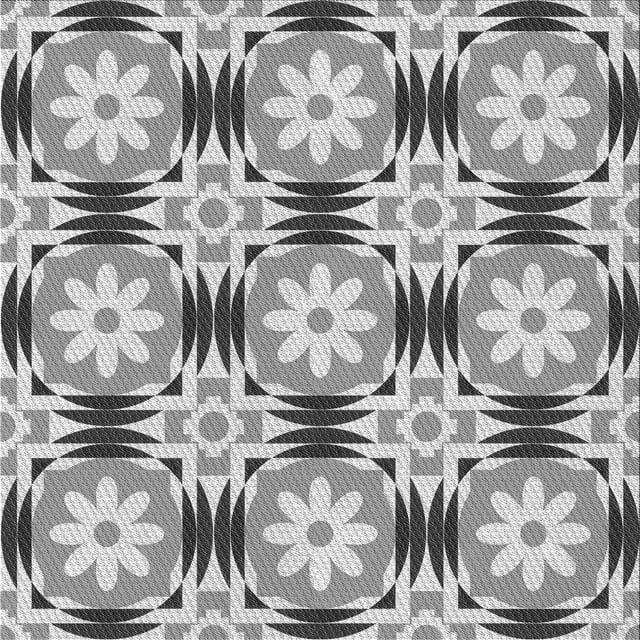 Ahgly Tapis d'Intérieur Lavable en Machine Carré Transitionnel Gris Oie Gris, 8 Pieds Carré