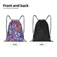thumbnail image 5 of Kdxio Watercolor Butterflies Print Drawstring Backpack Bag,Waterproof Draw String Back Sack, Gym Drawstring Bags Swim Bag For Unisex, 5 of 9