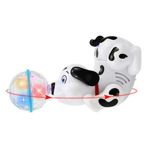 Juguete eléctrico Top Ball Sea Puppy, juguete musical giratorio para perros, regalo de Navidad para amigos y niños