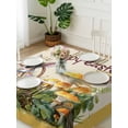 thumbnail image 3 of Happy Easter Suqare Tablecloth - 54 x 54 Inch, Rabbit Eggs Spring Mushrooms Flowers Yellow Waterproof & StainResistant Tablecloth, Washable Oil-proof Table Cover for Dining/Party/Wedding/Buffet, 3 of 9