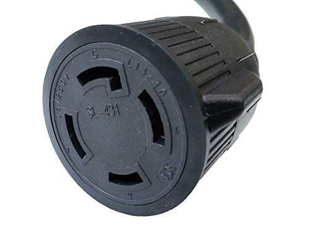 Parkworld 60288 RV 50A 14-50 Plug Male to Generator L14-30 Twist Lock 4 Prong 30A Receptacle Female