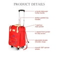thumbnail image 4 of LAVA Rolling Backpack with Carry on Suitcase 2 Pcs Wheeled Luggage Set for Women Men Rolling Laptop Backpack Overnight Trolley Suitcase Duffle Bag for Travel Work Business Black, 4 of 10