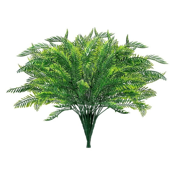 Artificial Shrubs Bushes, Plastic Plants Fern Leaves Fake Persian Grass Wedding Indoor Outdoor Home Garden Verandah Kitchen Office Table Centerpieces Arrangements