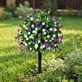 thumbnail image 6 of Garden Decorations Artificial Camellia Topiary Stakes Outdoor Faux Flower Ball Ground Plug for Yard Lawn Porch Patio Wedding Pathway Front Door Decor, 6 of 6