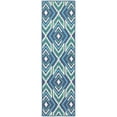 thumbnail image 5 of Oriental Weavers Meridian Area Rug 2209B Navy Diamonds Lines 6' 7" x 9' 6" Rectangle, 5 of 9