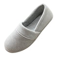 thumbnail image 1 of Mujeres de algodón de punto antideslizante casa zapatillas lavables zapatos caseros 37-38 gris Sunnimix Zapatillas de casa para mujeres, 1 of 7