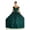 Hunter Green, variant on Womens Rose Gold Sweet 16 Quinceanera Pageant Long Sweetheart Sleeveless Ball Gown Plus Size Dress