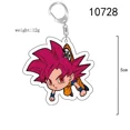 thumbnail image 2 of LLavero de Dragon Ball, figura de Anime Goku, acrílico transparente, estampado de doble cara, colgante para mochila de dibujos animados, regalo de cumpleaños, 2 of 5