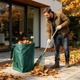 thumbnail image 6 of 53 Gallon Leaf Collector Leaf Scoop,Foldable Yard Waste Bag,Large Lawn Bags Leaf Bags,Heavy Leaf Pick Up Tools Leaf Loader,Reusable Yard Garden Bags For Leaves Lawn Trash, 6 of 8