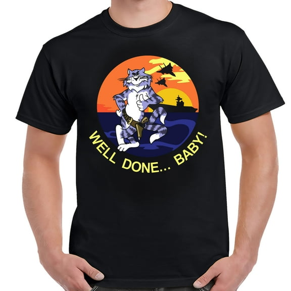 F-14 Tomcat Well Done Baby Patch T-Shirt-Small