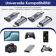 thumbnail image 2 of Moyic 8 piezas amplia gama de aplicaciones Adaptador hembra Micro USB adaptadores USB hembra a macho convenientes Teléfono y Comunicación, 2 of 6