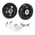 thumbnail image 5 of 2Pcs Luggage Suitcase Wheels Swivel Caster Universal Wheel with Screw Tools Rotating Flexible Rubber Mute Repair Parts Axles Black 76mmx24mm, 5 of 8