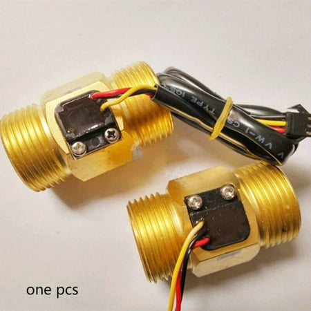 

1 inch Copper Brass Hall Flow Sensor water meter measuring rate 3-50L/min G Male Thread
