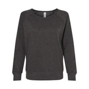 Independent Trading Co. Juniors’ Heavenly Fleece Lightweight Sweatshirt SS240 Charcoal Heather XS
