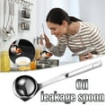 thumbnail image 2 of Stainless Steel Grease Separator Spoon - 30.5cm Long Handle, Hole Design - Filter Oil from Soup, Ergonomic, 2 of 6