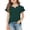 #A01-Army Green, variant on Girls Tee Shirts 7-16 Crewneck Solid Toddler T-Shirt Double Layer Ruffle Short Sleeve Tshirts Toddler Summer Fashion Cotton Tee Tops Girls