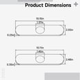 thumbnail image 4 of 10 Inch Faucet Deck Plate, 304 Stainless Steel Sink Escutcheon Cover Plate, Single Hole Kitchen Bathroom Faucet Cover Plate, Oval Shape Brushed Finish Cover Plate for Kitchen Sink Faucet, Black, 4 of 5
