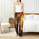 thumbnail image 4 of Fotbe Sunset Maple Tree Fox Pantalones de Pijama para Mujer, Pantalones de Dormir, Pantalones Pj con Cordón y Bolsillos-XX-Large, 4 of 6