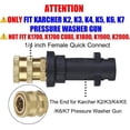 thumbnail image 3 of Pressure Washer Gun Adapter, 1/4'' Quick Connect - Only Compatible Karcher K2, K3, K4, K5, K6, K7., 3 of 5