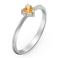 thumbnail image 3 of Heart Birthstone Ring - Citrine (November), 3 of 6