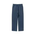 thumbnail image 1 of Puntoco Pantalones casuales de pierna recta de color sólido para hombre, pantalones largos, 1 of 3