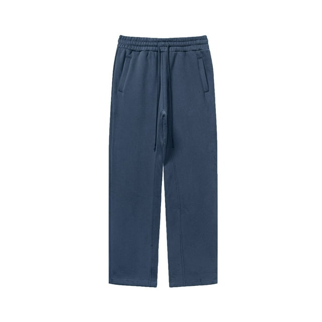 Styesk Pantalon Homme Couleur Unie Décontracté Jambe Droite Longueur Complète