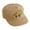 Khaki, variant on Kids Excavator Flat Brim Cap, Cotton Baseball Hat with Yellow Construction Truck Embroidery,2-8 Years