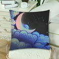 thumbnail image 3 of MKHERT Moon And Clouds Pillowcase Pillow Protector Cushion Cover 18x18 inch,Set of 2, 3 of 3