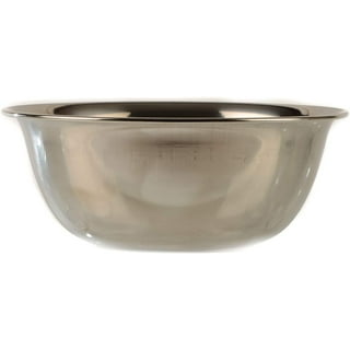  Tezzorio 16 Quart Stainless Steel Mixing Bowl, Medium Weight,  Polished Mirror Finish Flat Base Bowl, Mixing Bowls/Prep Bowls: Home &  Kitchen