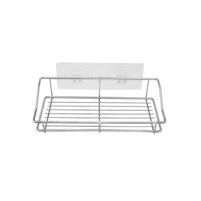 Bearachild Estante de almacenamiento Suministros de cocina de acero inoxidable Soporte impermeable sin perforaciones Montaje en inodoro Comodidad Sin Juegos de accesorios de baño Bearachild HA066399-00