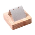 thumbnail image 3 of Soporte para pendientes con base de madera y orificio. Organizador de pendientes para orejas. Sostenga 1 par, 3 of 8