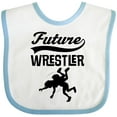 thumbnail image 3 of Inktastic Wrestling Future Wrestler Boys Baby Bib, 3 of 4