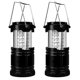 thumbnail image 1 of Paquete de 2 linternas LED para acampar, luces para acampar con batería, linterna plegable superbrillante, kit de suministros de emergencia portátil, 1 of 5