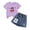 Purple, variant on Bixock Toddler Girls 2 Piece Summer Set,Girls Clothing Set,Graphic Print Crew Neck Short Sleeve Top and Denim Skirt Casual 2 Piece Summer Outfits Kids Clothings 2-8 Years