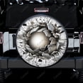 thumbnail image 1 of 3D Abstract Crushing Surface Polyester Universal Spare Wheel Tire Cover Wheel Covers for Trailer RV SUV Truck Camper, 1 of 5