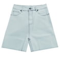 thumbnail image 6 of ClodeEU Women's Wash Mid Rise Denim Shorts,Classic Relaxed Fit Casual Jean Shorts Light Blue,Women's Plus L, 6 of 7