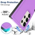 thumbnail image 3 of Decase Heavy-Duty Case for Samsung Galaxy S24 Ultra,Dual Layer Military Grade Drop Protection Anti-Fingerprint Anti-Scratch Hard Cover Silicone Bumper Shockproof Protective Case for S24 Ultra,Purple, 3 of 5