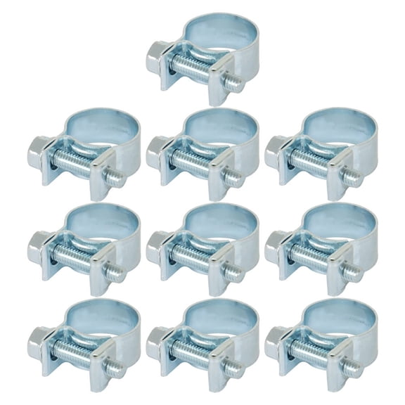 ALL-CARB 10 Pack 5/16"（13mm-15mm） Fuel Injection Gas Line Hose Clamps Clip Pipe
