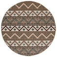 thumbnail image 4 of SAFAVIEH Veranda Luwig Southwestern Indoor/Outdoor Area Rug, 6'7" x 9'6", Cream/Brown, 4 of 10
