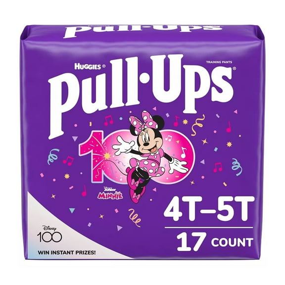 Huggies Pull Ups Girls Potty Training Pants, Size 4T To 5T, 17 Ea..