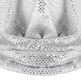 thumbnail image 7 of Yvsxxv White Sequin Head Wrap Bandana, Sparkly Fashion Hair Scarf, 16.54*17.72inch, 7 of 7