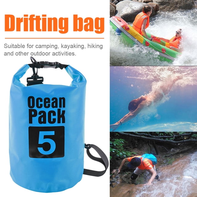 Bolsa De Natación Saco Seco Impermeable 3/5/10L Bolsa De Cubo Rafting Saco De Natación Para Canotaje Pesca