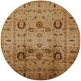 thumbnail image 1 of Ahgly Company Indoor Round Mid-Century Modern Gold Oriental Area Rugs, 3' Round, 1 of 6