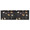 thumbnail image 6 of Yayeee Kitchen Valance Rod Pocket 54" x 18" Living Room Window Curtain, Pixel Cat, 6 of 6