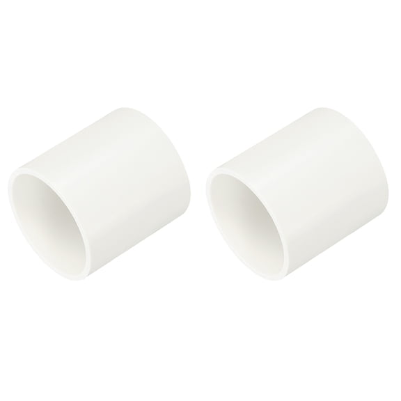 50mm Pipe Coupling Adapter, 2Pcs Pipe Fittings, White