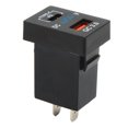 thumbnail image 2 of 12-24V Salida USB, Cargador De Coche USB C QC 3.0 Pantalla De Voltaje De Carga Rápida Toma De Cargador De Coche Para Coches Motocicletas Autocaravanas, 2 of 14